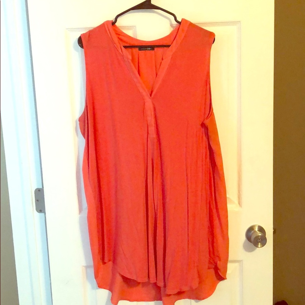 Papermoon coral tunic tank top